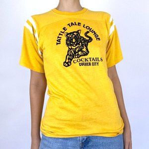 Vintage 1970's Mustard Yellow Graphic Tee